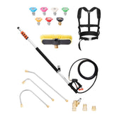 Pressure Washer Telescoping Wand 21ft with Brush Head Telescopic Spray Wand